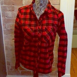 Red and black plaid NWOT
